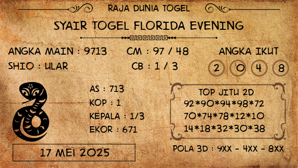 Prediksi Florida Evening