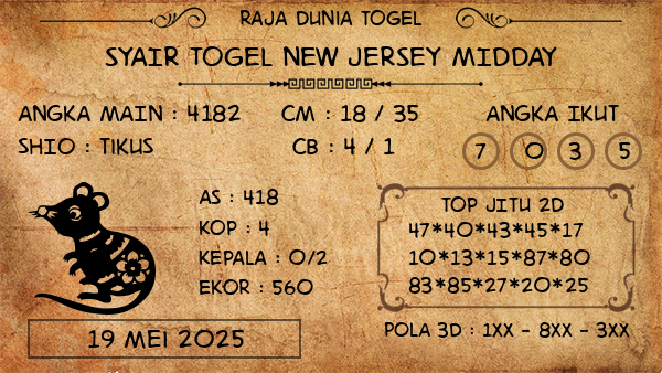Prediksi New Jersey Midday