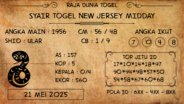 Prediksi New Jersey Midday