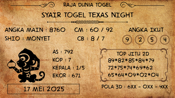 Prediksi Texas Night