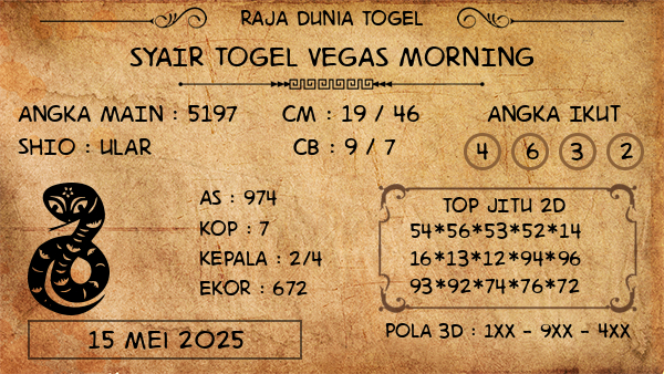 Prediksi Vegas Morning